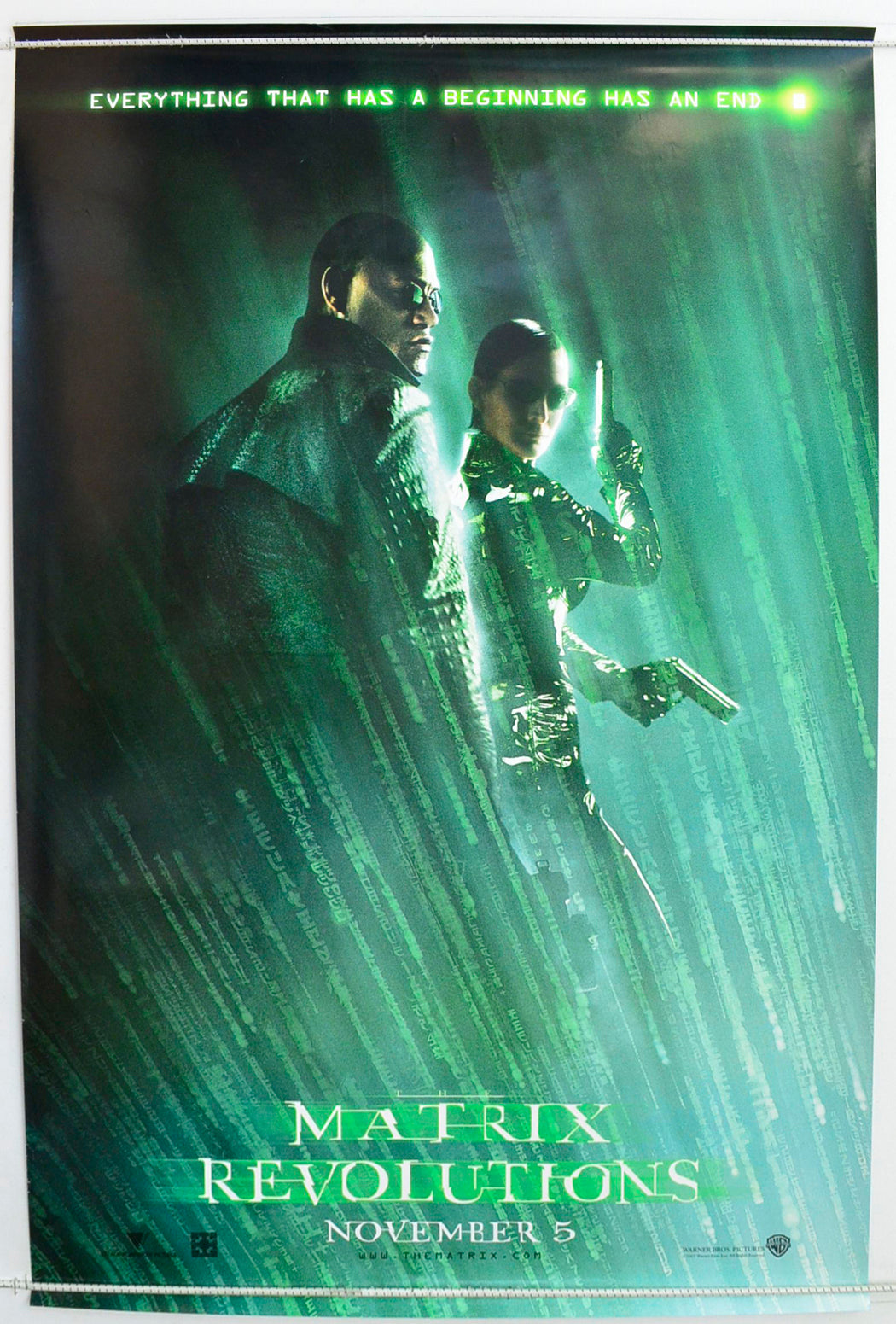 The Matrix : Revolutions   (Morpheus and Trinity Teaser Version) Original One Sheet Poster - Film Poster - Movie Poster