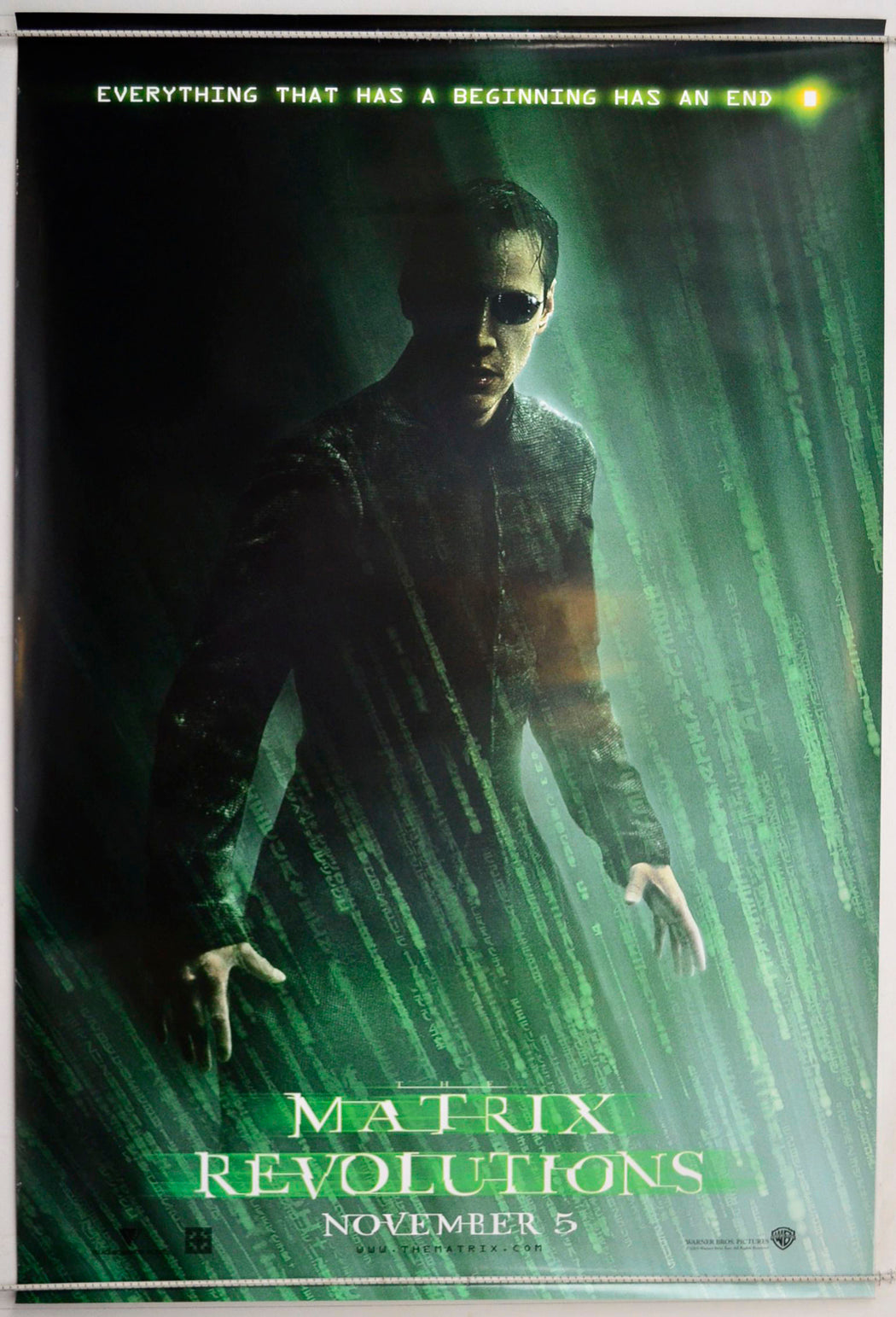 The Matrix : Revolutions  (Teaser / Advance Version)   Original One Sheet Poster - Movie Poster