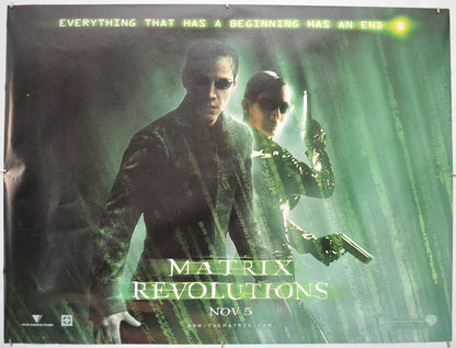 The Matrix Revolutions  - Original Quad Poster - Film Poster - Movie Poster