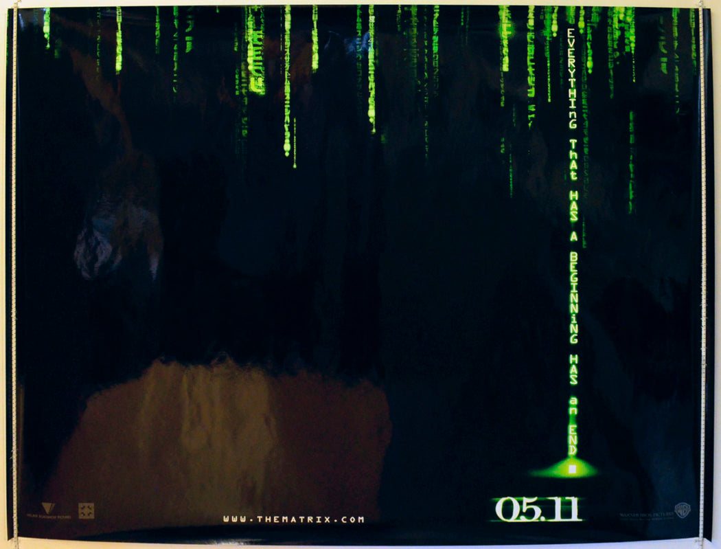 The Matrix Revolutions  (Teaser / Advance Version)   Original British Quad Poster - Film Poster - Movie Poster 