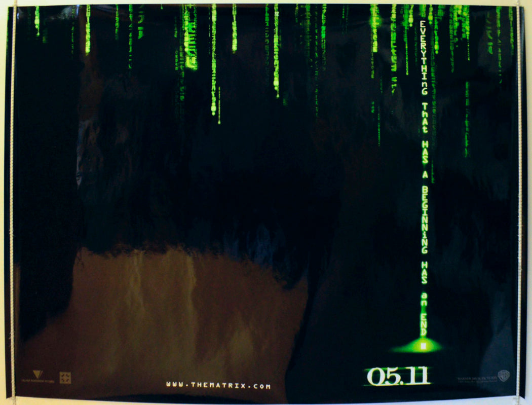 The Matrix Revolutions  (Teaser / Advance Version)   Original British Quad Poster - Film Poster - Movie Poster 