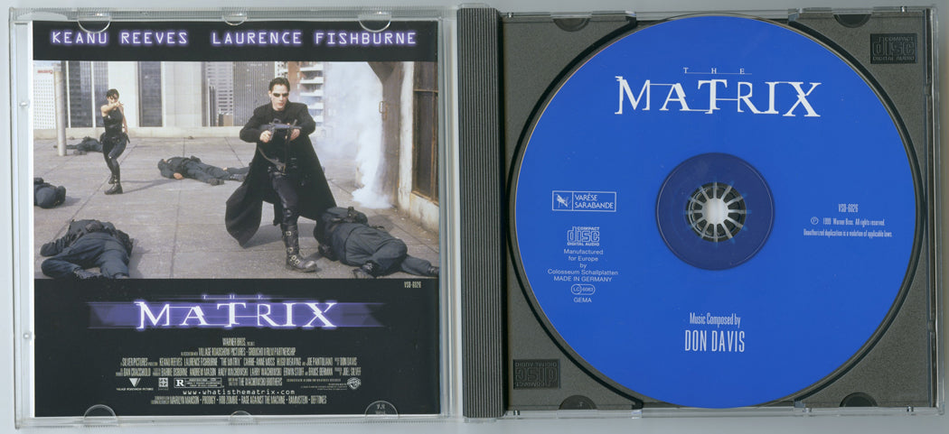 THE MATRIX - THE SCORE Original CD Soundtrack (Inside) 