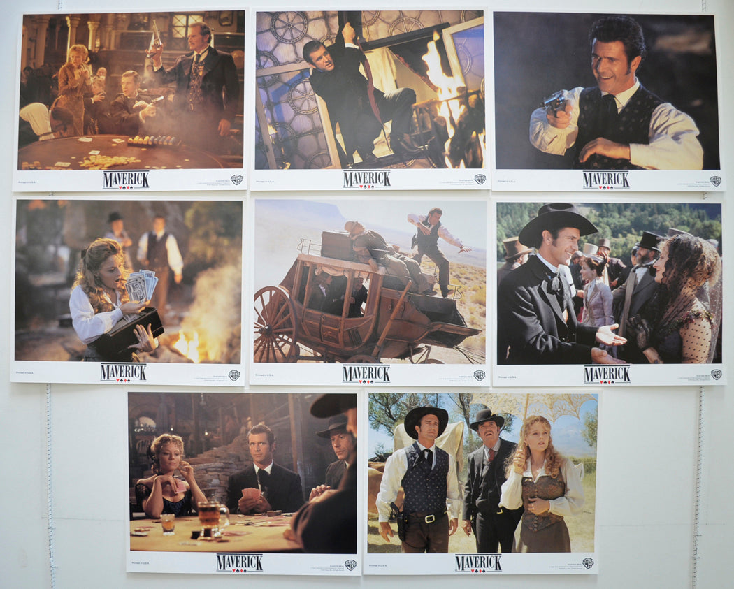 Maverick  Set of 8 Original Cinema Lobby Cards 