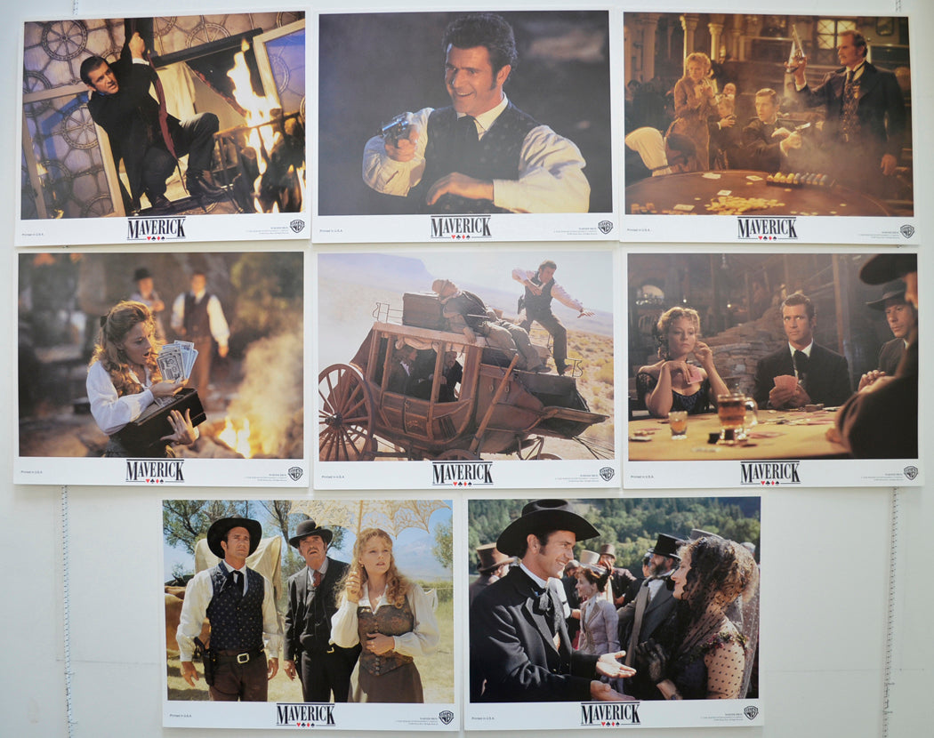 Maverick  Set of 8 Original Cinema Lobby Cards 