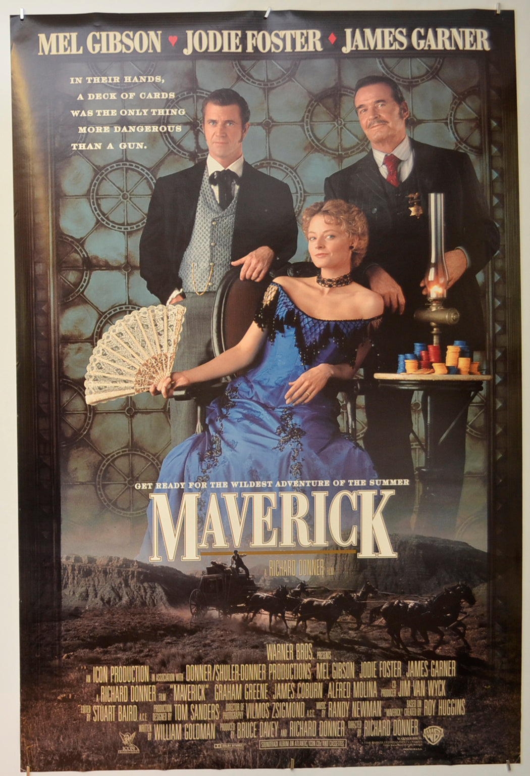 Maverick  Original One Sheet Poster - Film Poster - Movie Poster