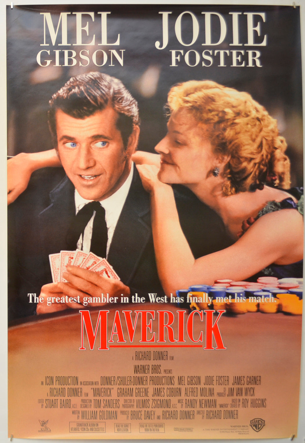 Maverick Original One Sheet Poster - Film Poster - Movie Poster  