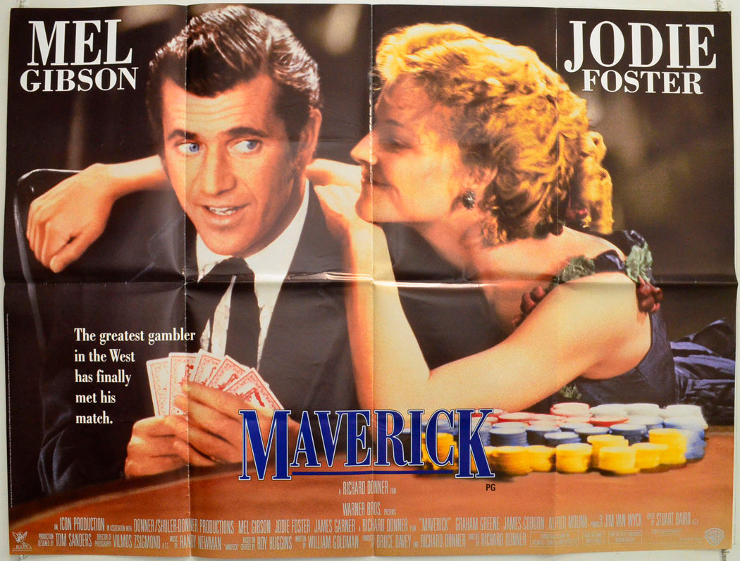 Maverick Original British Quad Poster - Film Poster - Movie Poster 