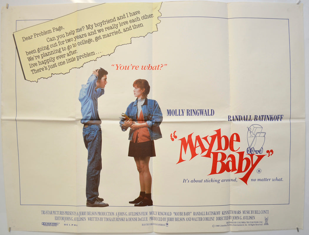 Maybe Baby  Original Quad Poster - Film Poster - Movie Poster