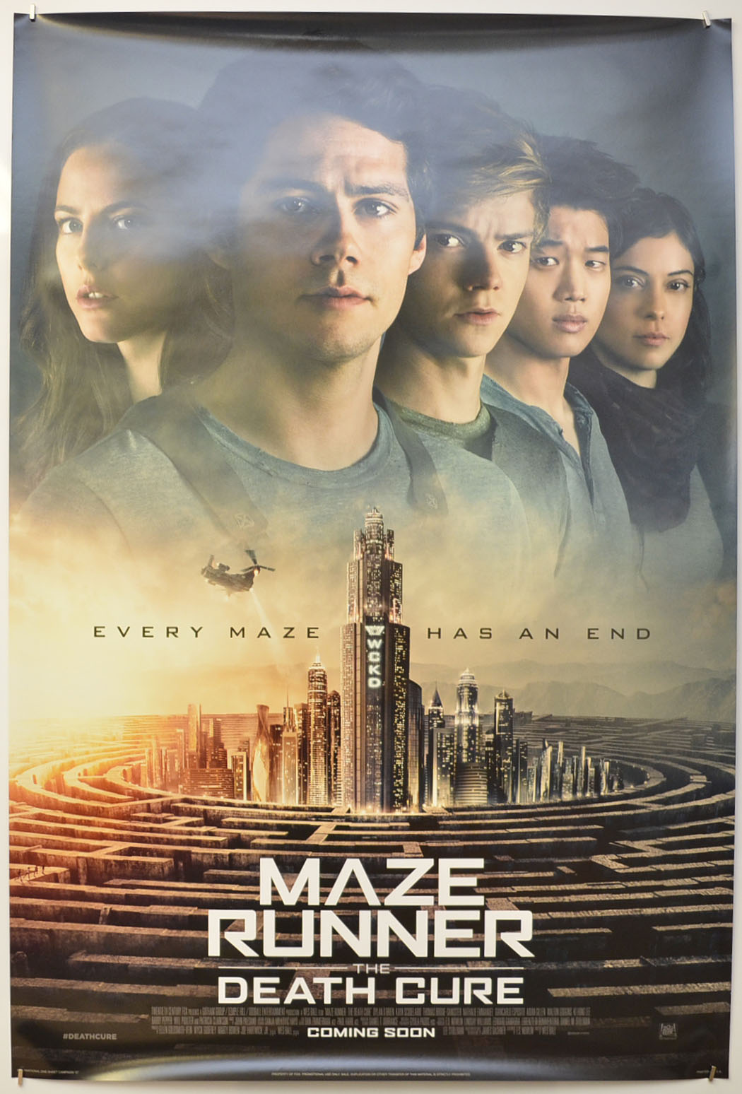 Maze Runner: The Death Cure (Teaser / Advance Version)  Original One Sheet Poster - Film Poster - Movie Poster