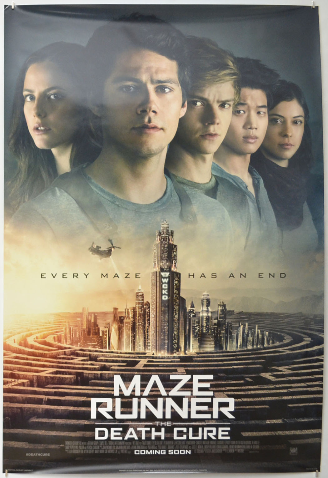 Maze Runner: The Death Cure (Teaser / Advance Version) Original One Sheet Poster - Film Poster - Movie Poster