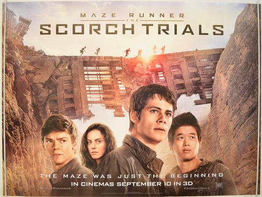 Maze Runner : The Scorch Trials  (Teaser / Advance Version)  Original Quad Poster - Film Poster - Movie Poster 