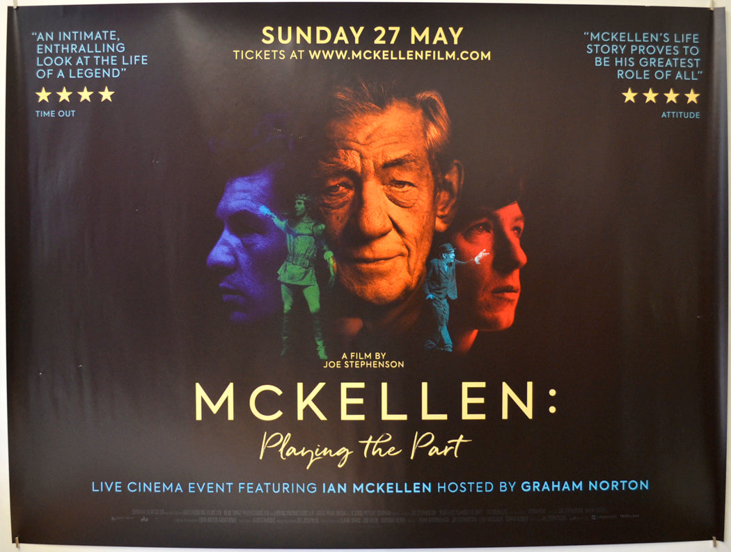 Mckellen: Playing The Part Original Quad Poster - Film Poster - Movie Poster