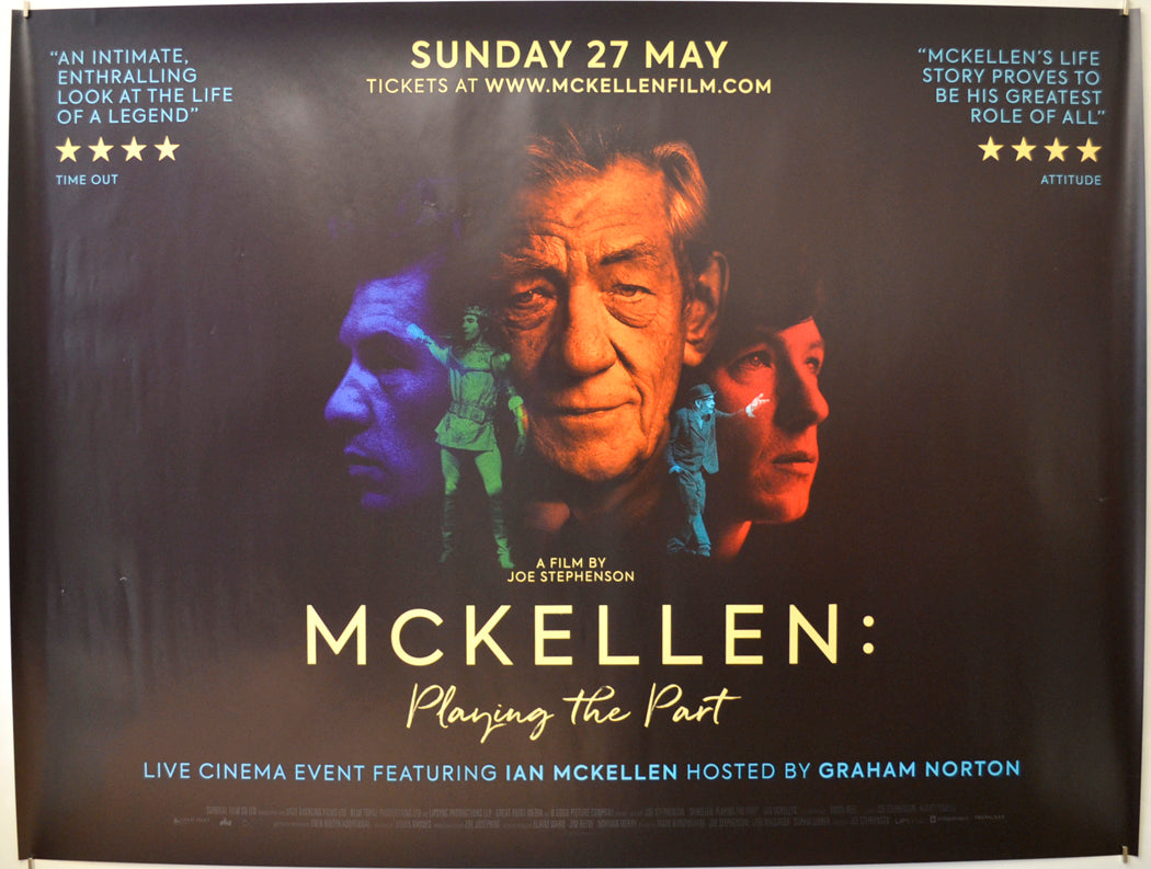 Mckellen: Playing The Part Original Quad Poster - Film Poster - Movie Poster