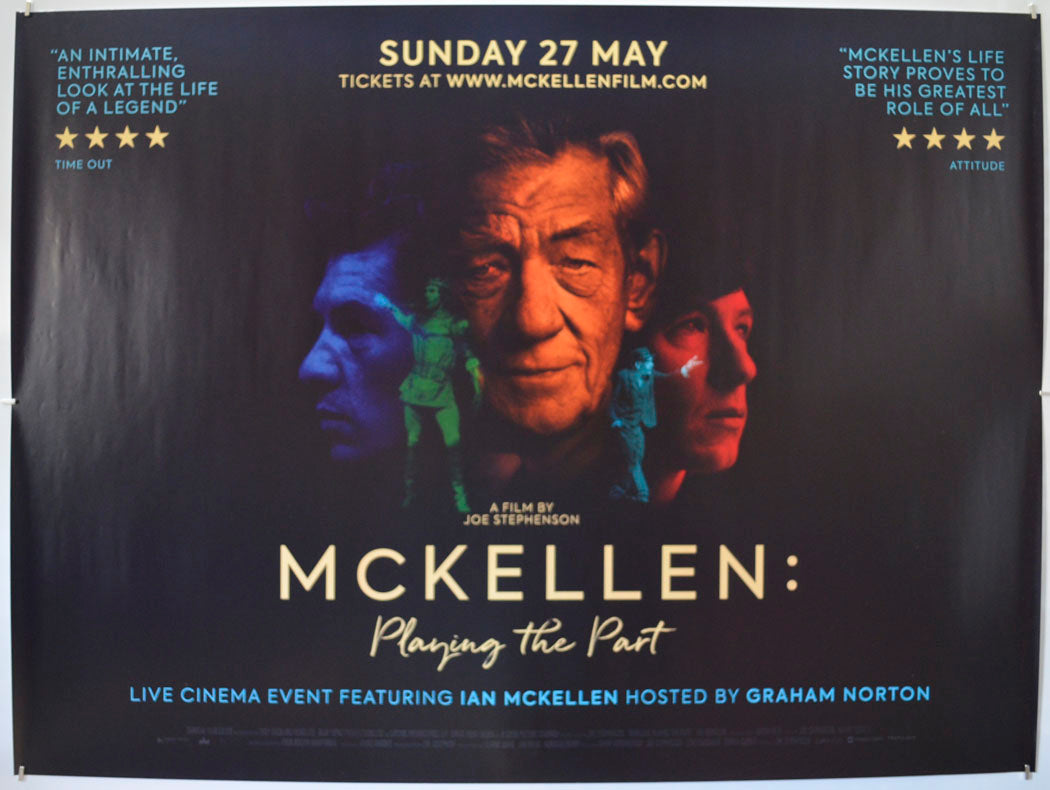 Mckellen: Playing The Part Original Quad Poster - Film Poster - Movie Poster