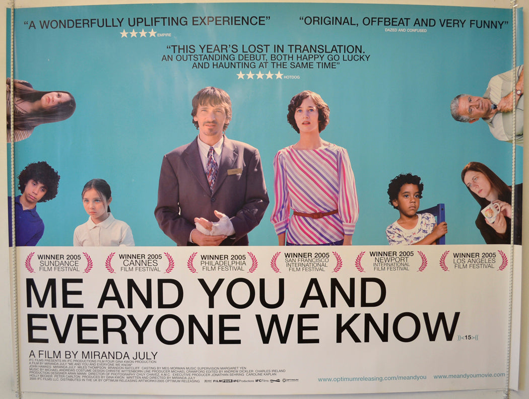 Me And You And Everyone We Know  (Blue Background Version)   Original Quad Poster - Film Poster - Movie Poster