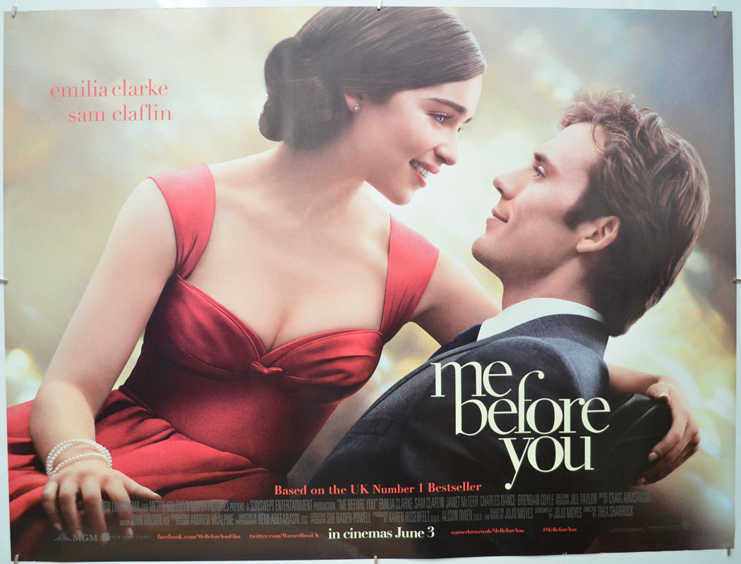 Me Before You - Original Quad Poster - Film Poster - Movie Poster