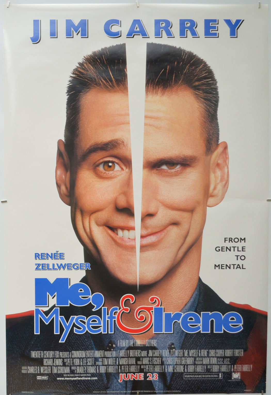 Me, Myself And Irene Original One Sheet Poster - Film Poster - Movie Poster