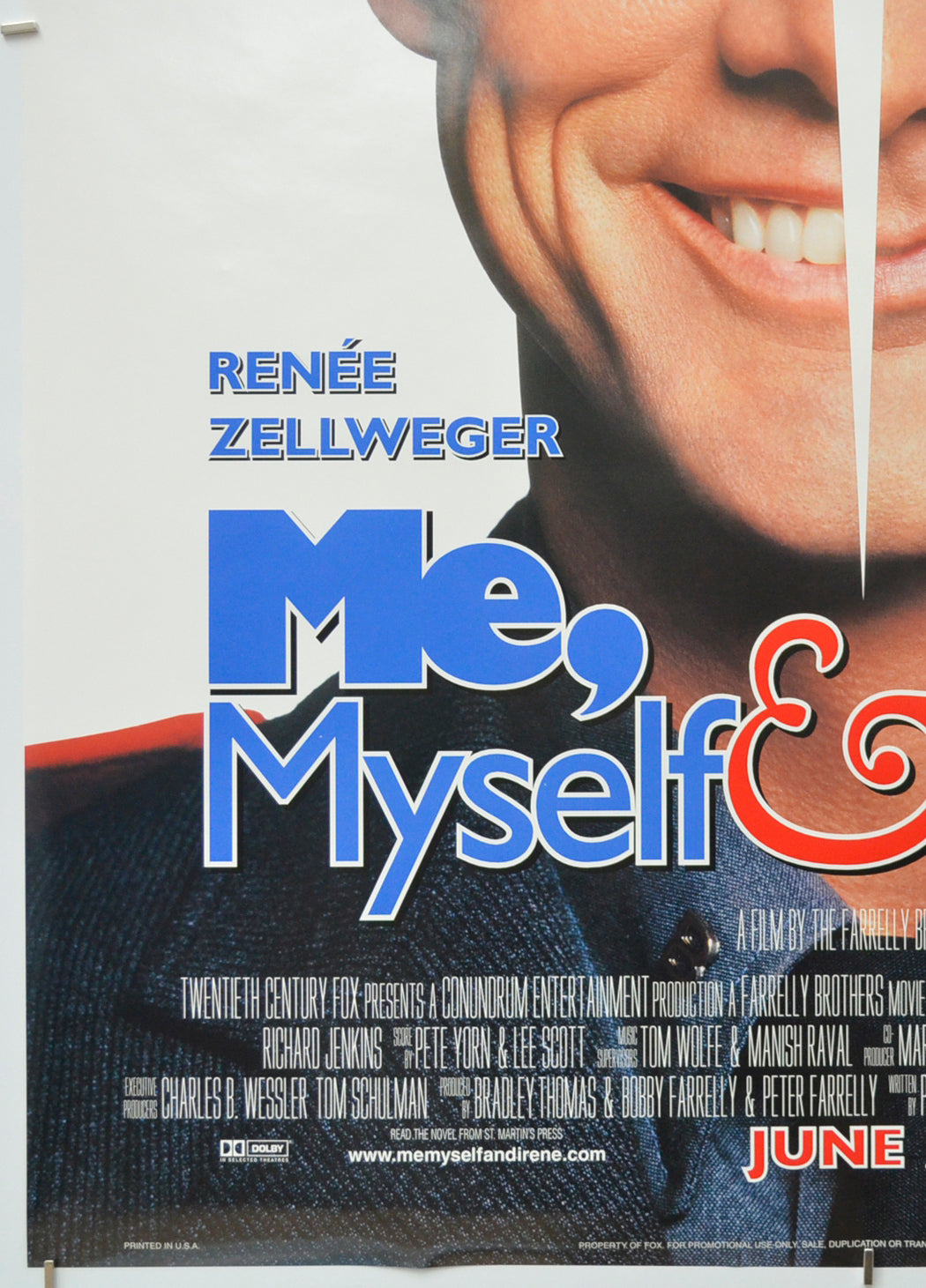 ME, MYSELF AND IRENE (Bottom Left) Cinema One Sheet Movie Poster 