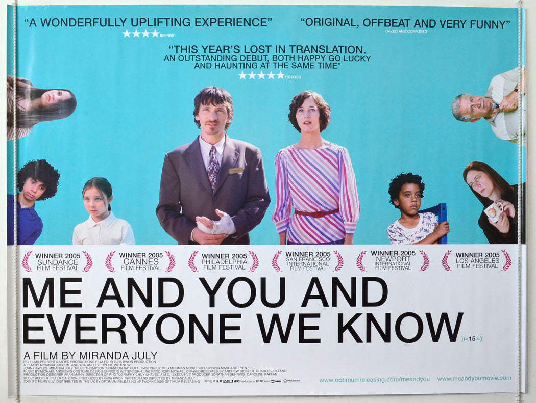 Me You And Everyone We Know  (Blue Background Version)   Original British Quad Poster - Movie Poster