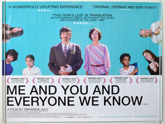 Me You And Everyone We Know  (Blue Background Version)   Original British Quad Poster - Movie Poster