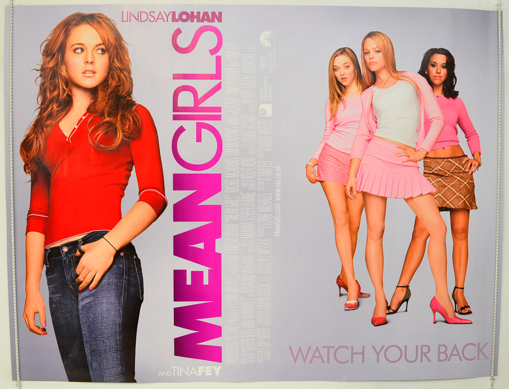 Mean Girls Original Quad Poster - Film Poster - Movie Poster  