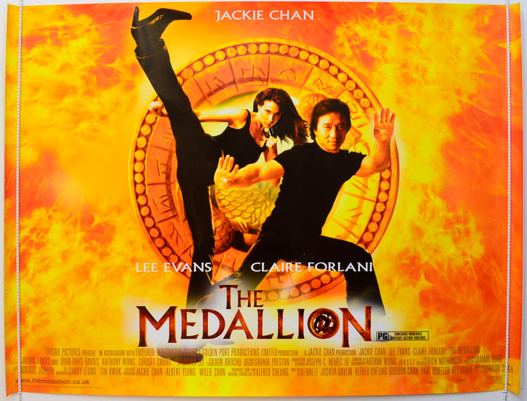 The Medallion Original British Quad Poster - Film Poster - Movie Poster 