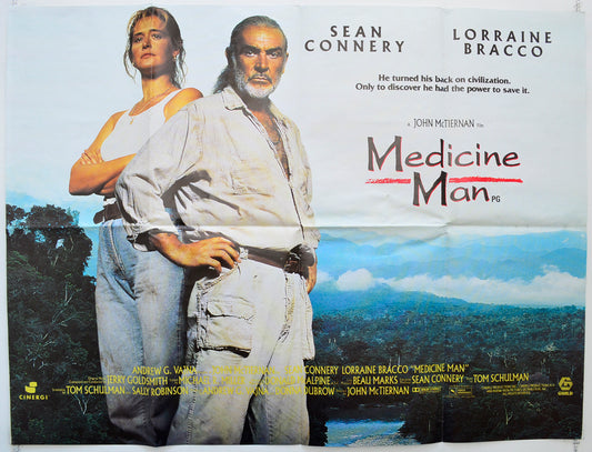 Medicine Man Original Quad Poster - Film Poster - Movie Poster  