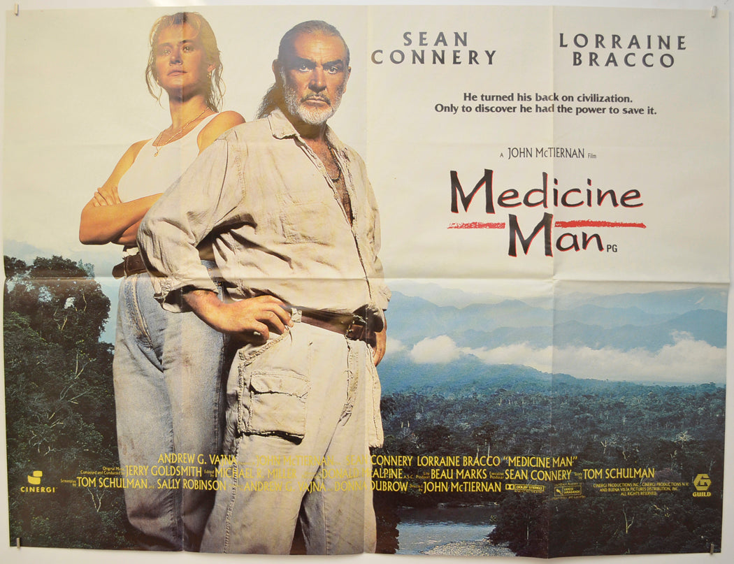 Medicine Man  Original Quad Poster - Film Poster - Movie Poster