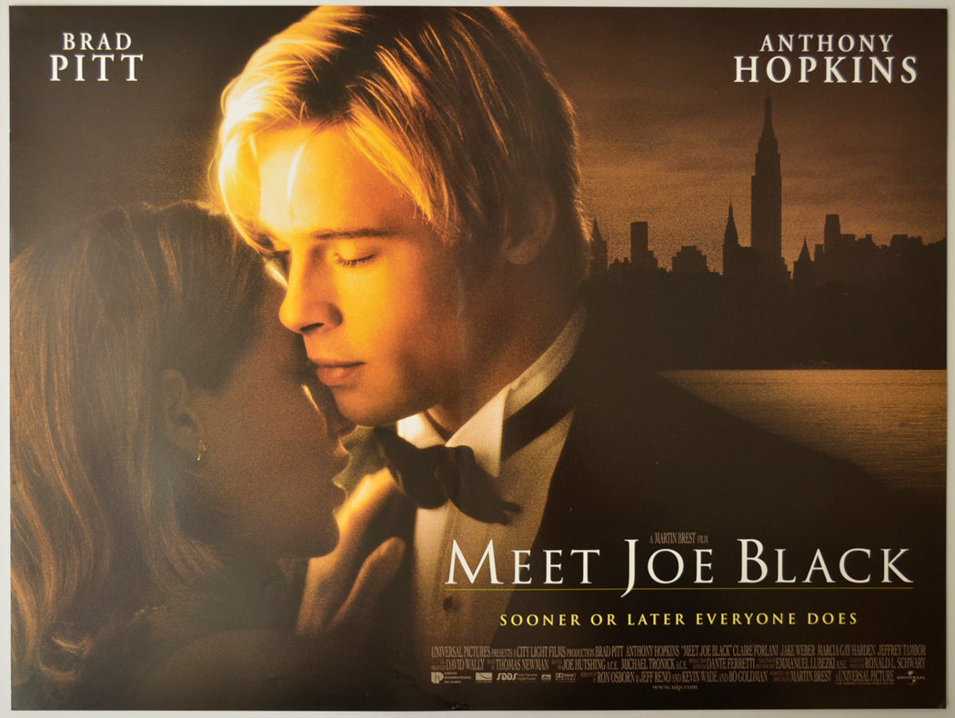 Meet Joe Black Original Mini Quad Poster - Film Poster - Movie Poster