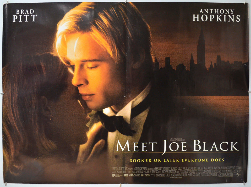 Meet Joe Black Original Quad Poster - Film Poster - Movie Poster