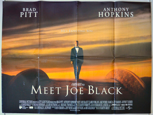 Meet Joe Black  (Teaser / Advance Version)   Original British Quad Poster - Movie Poster