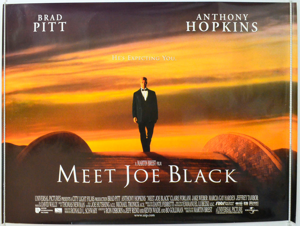 Meet Joe Black  (Teaser / Advance Version)   Original British Quad Poster - Film Poster - Movie Poster 