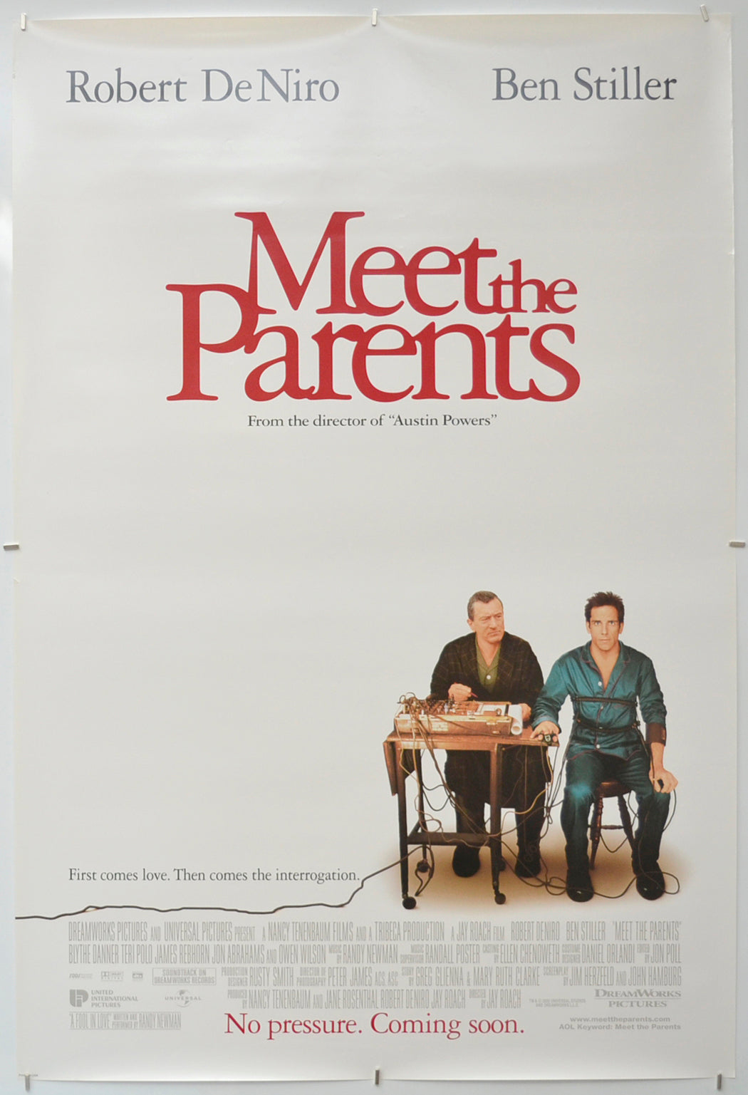 Meet The Parents  (Teaser / Advance Version) Original One Sheet Poster - Film Poster - Movie Poster