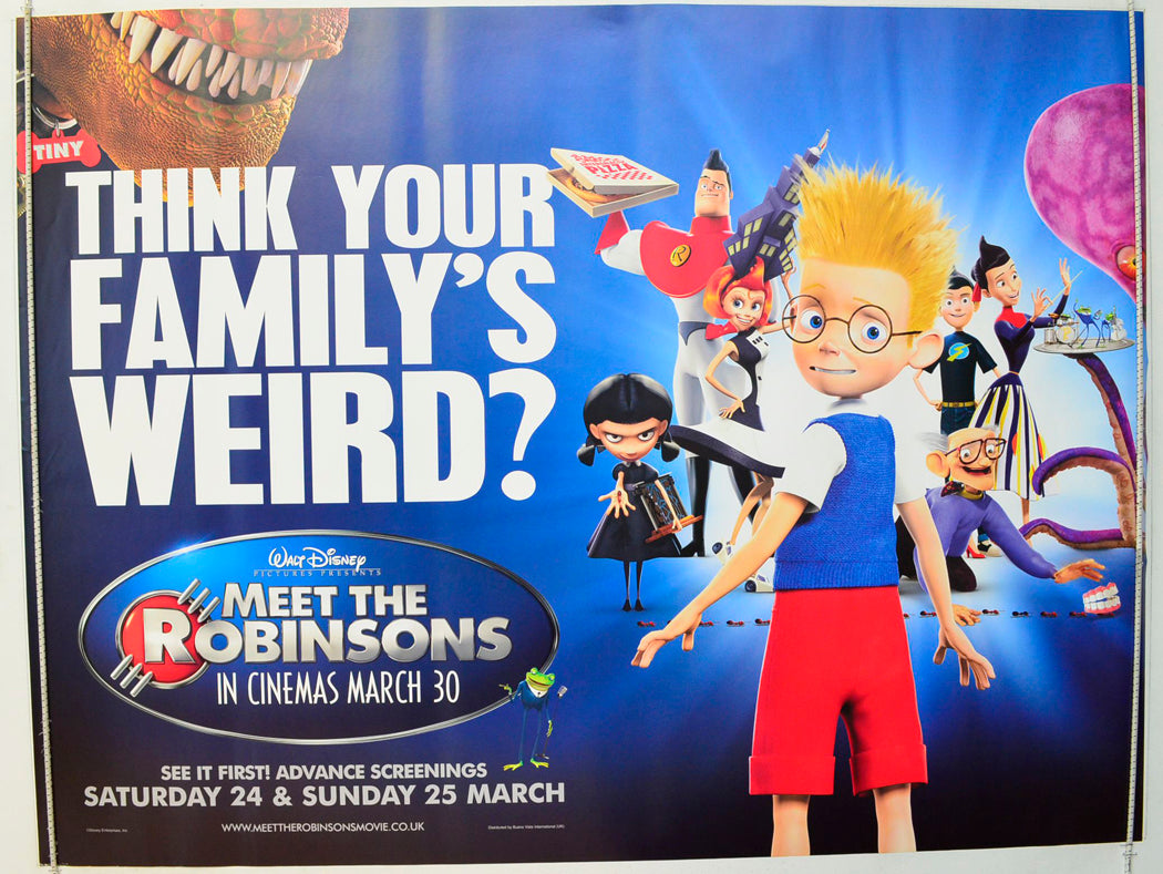 Meet The Robinsons   (Teaser / Advance Version) Original British Quad Poster - Film Poster - Movie Poster