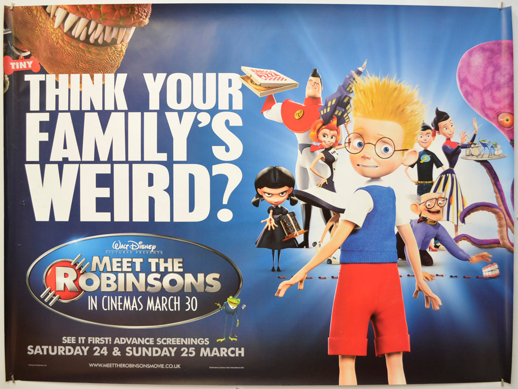 Meet The Robinsons (Teaser / Advance Version)  Original Quad Poster - Film Poster - Movie Poster