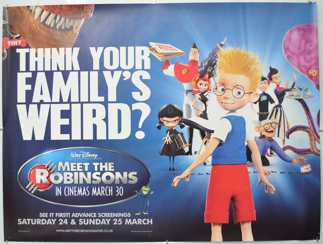 Meet The Robinsons (Teaser / Advance Version) Original Quad Poster - Film Poster - Movie Poster