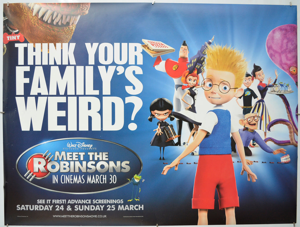 Meet The Robinsons (Teaser / Advance Version)  - Original Quad Poster - Film Poster - Movie Poster