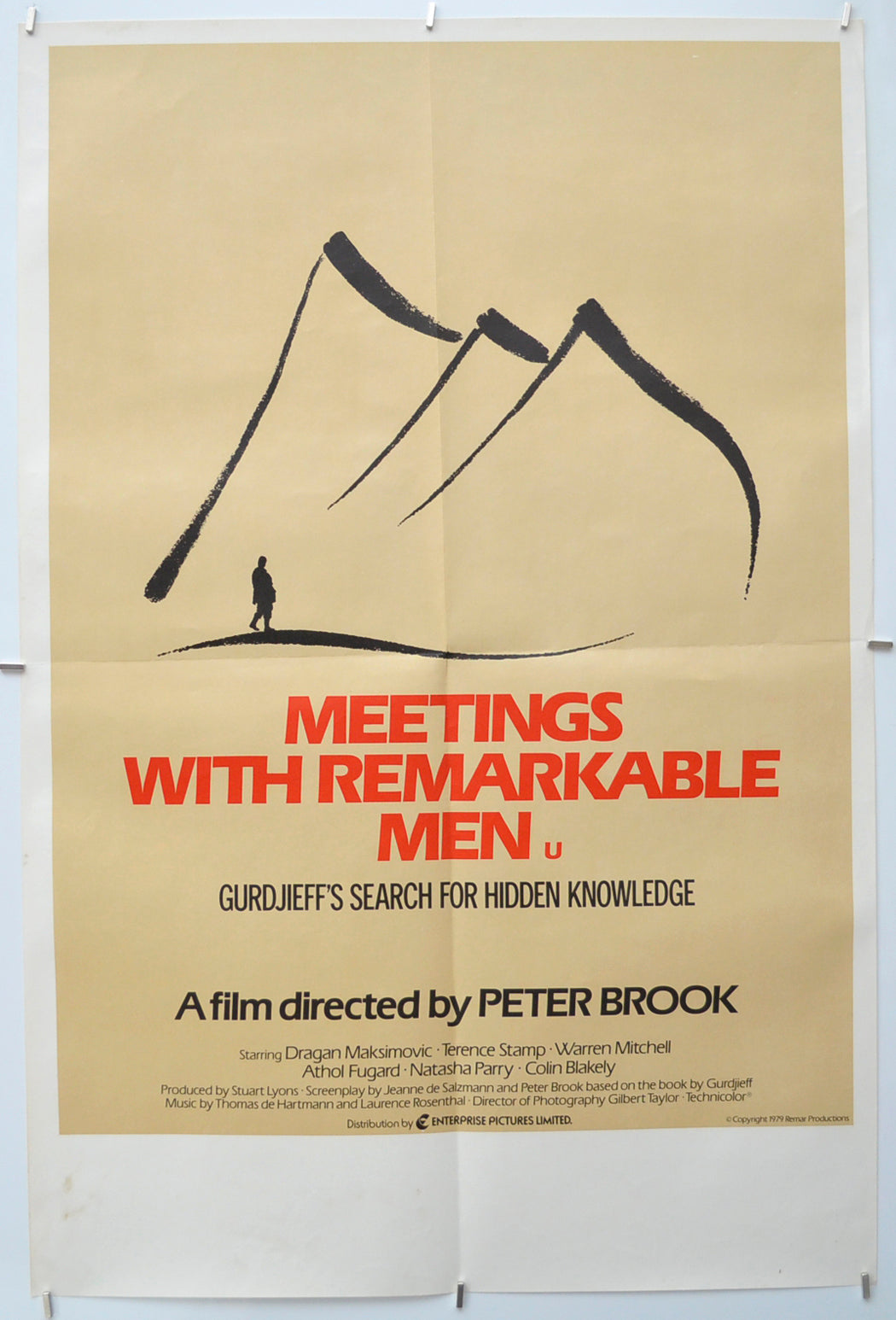 Meetings With Remarkable Men Original Double Crown Poster - Film Poster - Movie Poster