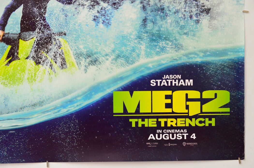 Meg 2: The Trench (Bottom Right) Cinema Quad Movie Poster 