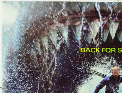 Meg 2: The Trench (Top Left) Cinema Quad Movie Poster 