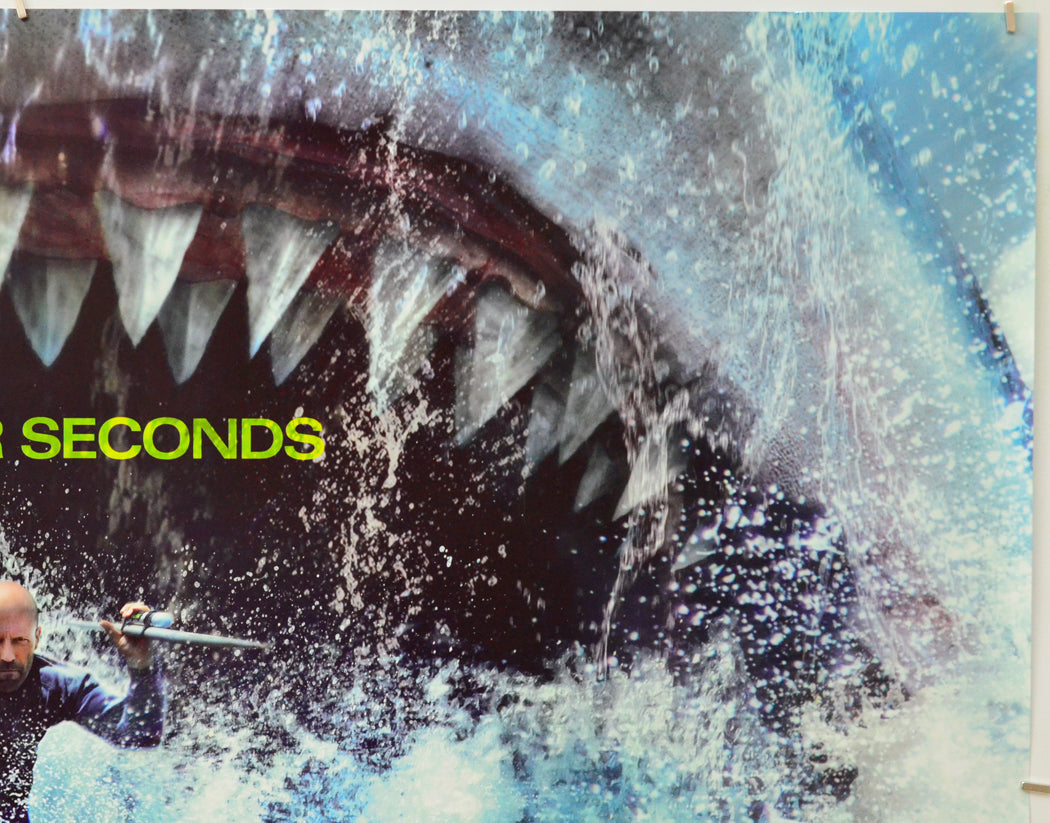 Meg 2: The Trench (Top Right) Cinema Quad Movie Poster 