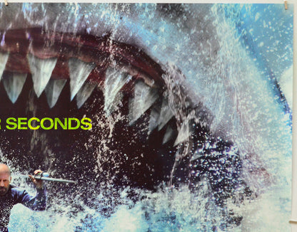 Meg 2: The Trench (Top Right) Cinema Quad Movie Poster 