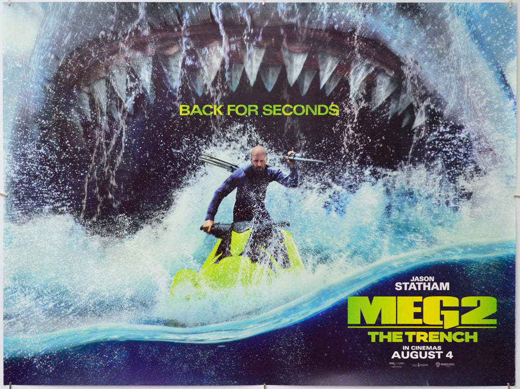 Meg 2: The Trench - Original Quad Poster - Film Poster - Movie Poster