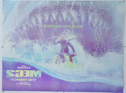 Meg 2: The Trench (Back) Cinema Quad Movie Poster 