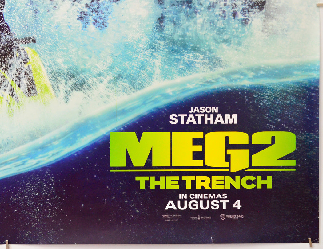 Meg 2: The Trench (Bottom Right) Cinema Quad Movie Poster 
