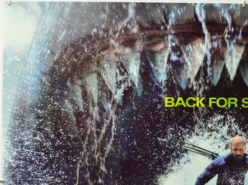 Meg 2: The Trench (Top Left) Cinema Quad Movie Poster 