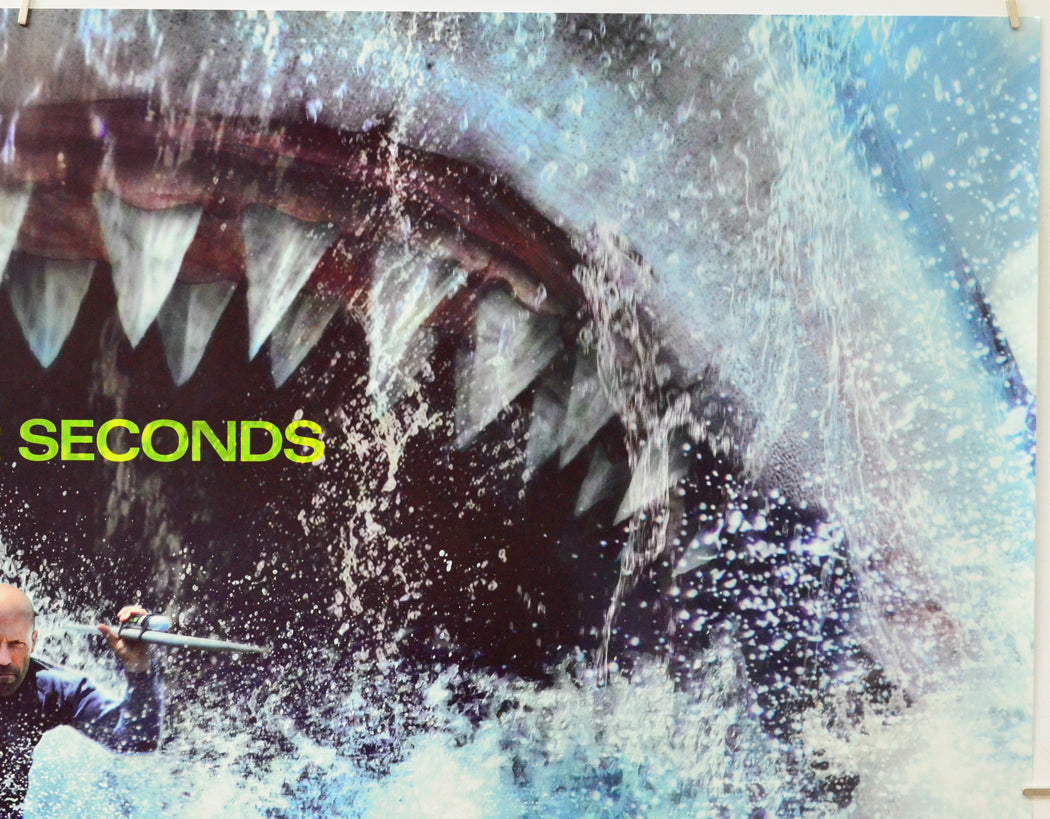 Meg 2: The Trench (Top Right) Cinema Quad Movie Poster 