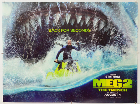 Meg 2: The Trench - Original Quad Poster - Film Poster - Movie Poster