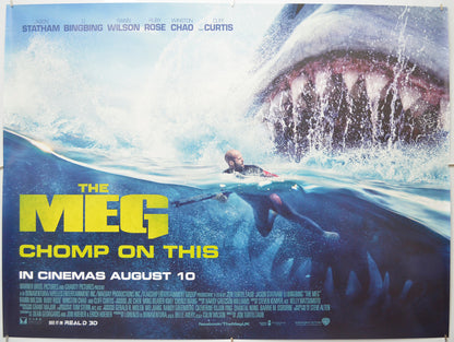 The Meg - Original Quad Poster - Film Poster - Movie Poster