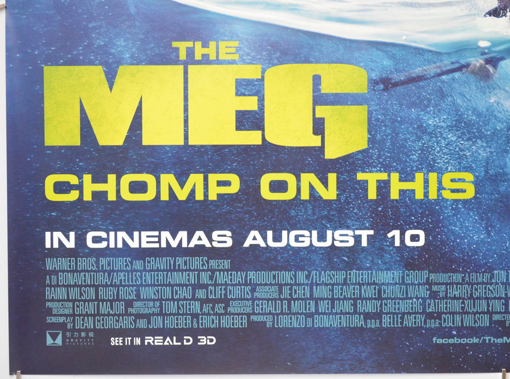 THE MEG (Bottom Left) Cinema Quad Movie Poster 